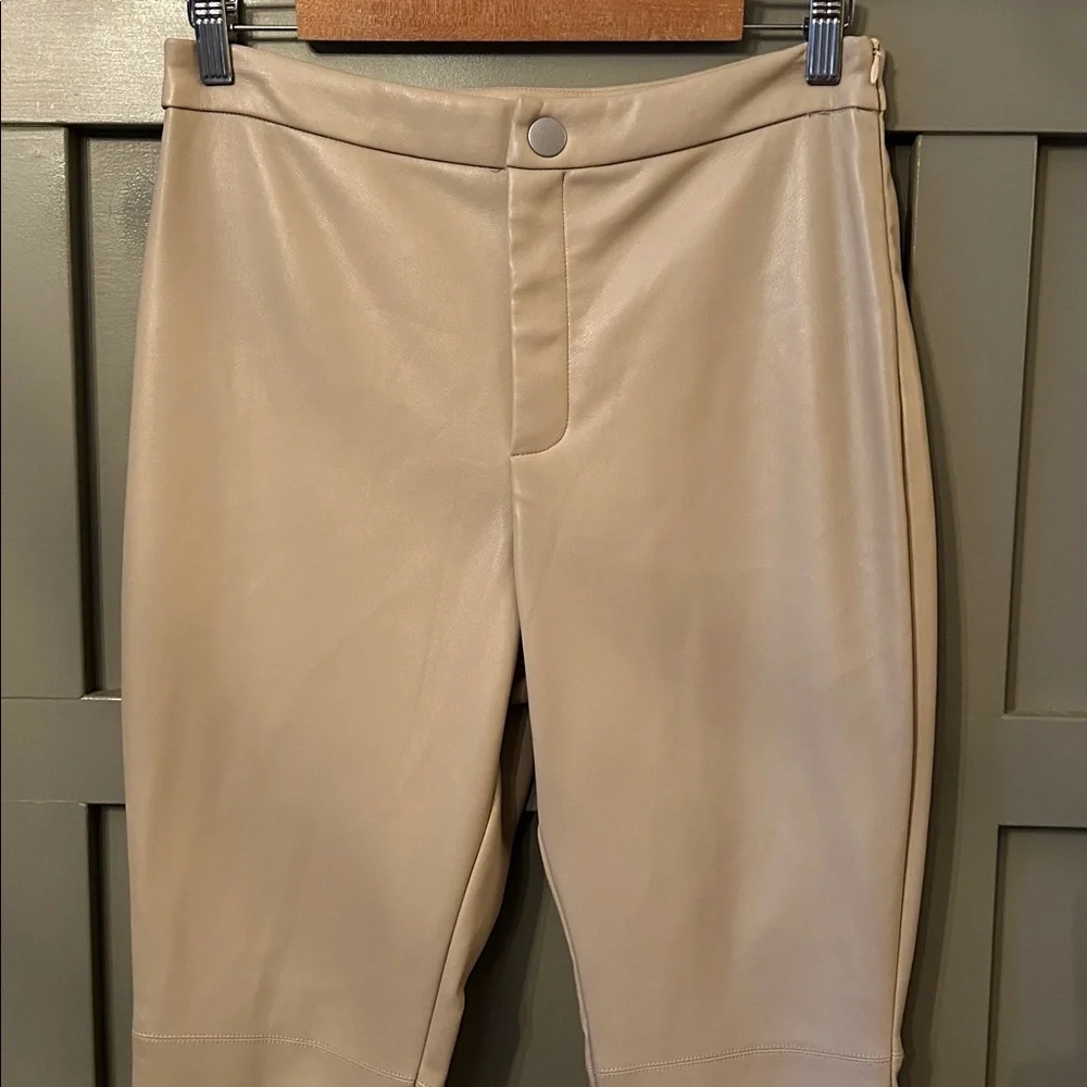 Anthropologie Avec Les Filles Arden Vegan Leather Pants Size Small New NWT